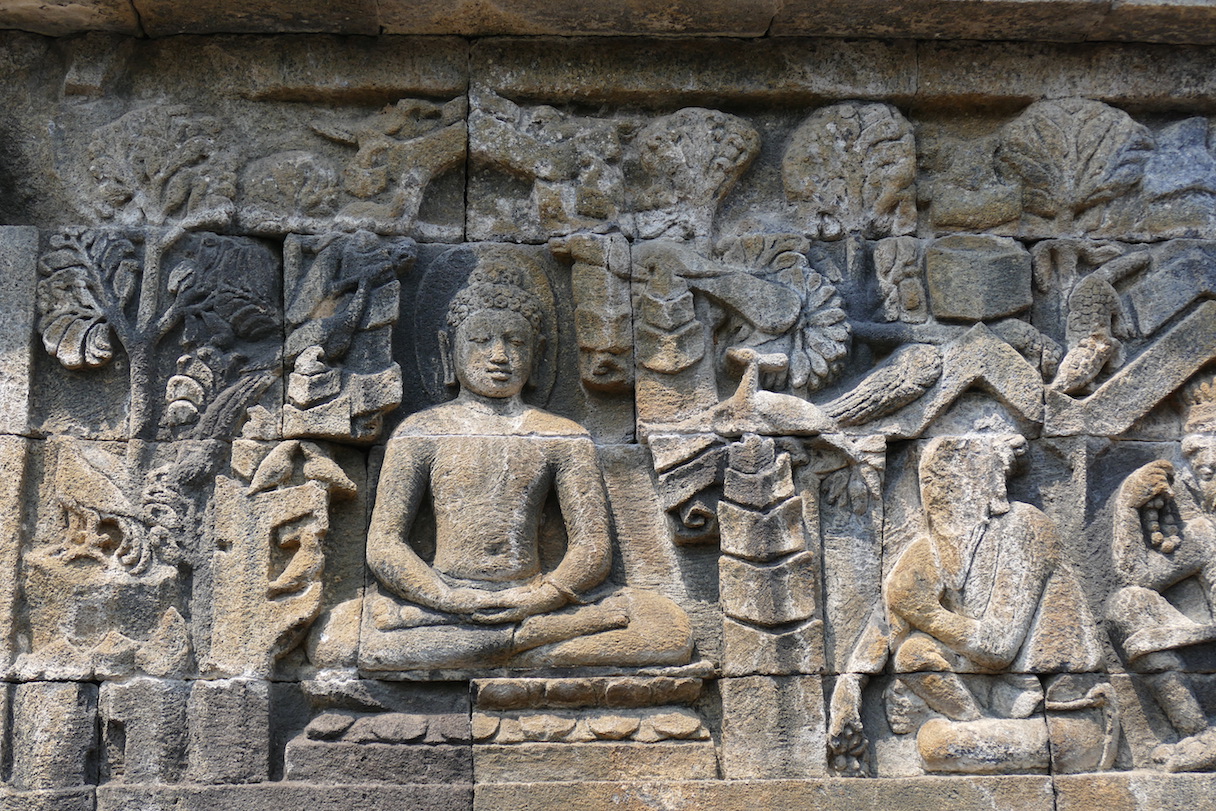 Reliefs zum Leben Buddhas