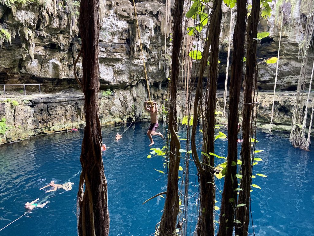 Cenote Oxman, was fuer ein Spass