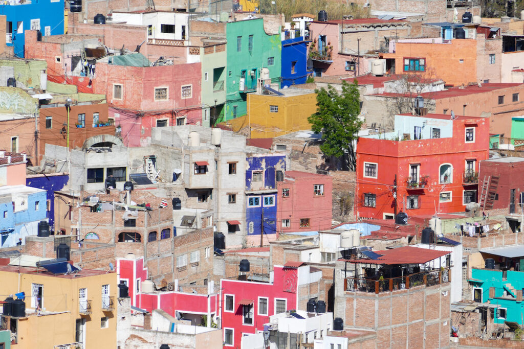 Guanajuato, El Pipila, der Blick auf die Stadt ist unglaublich