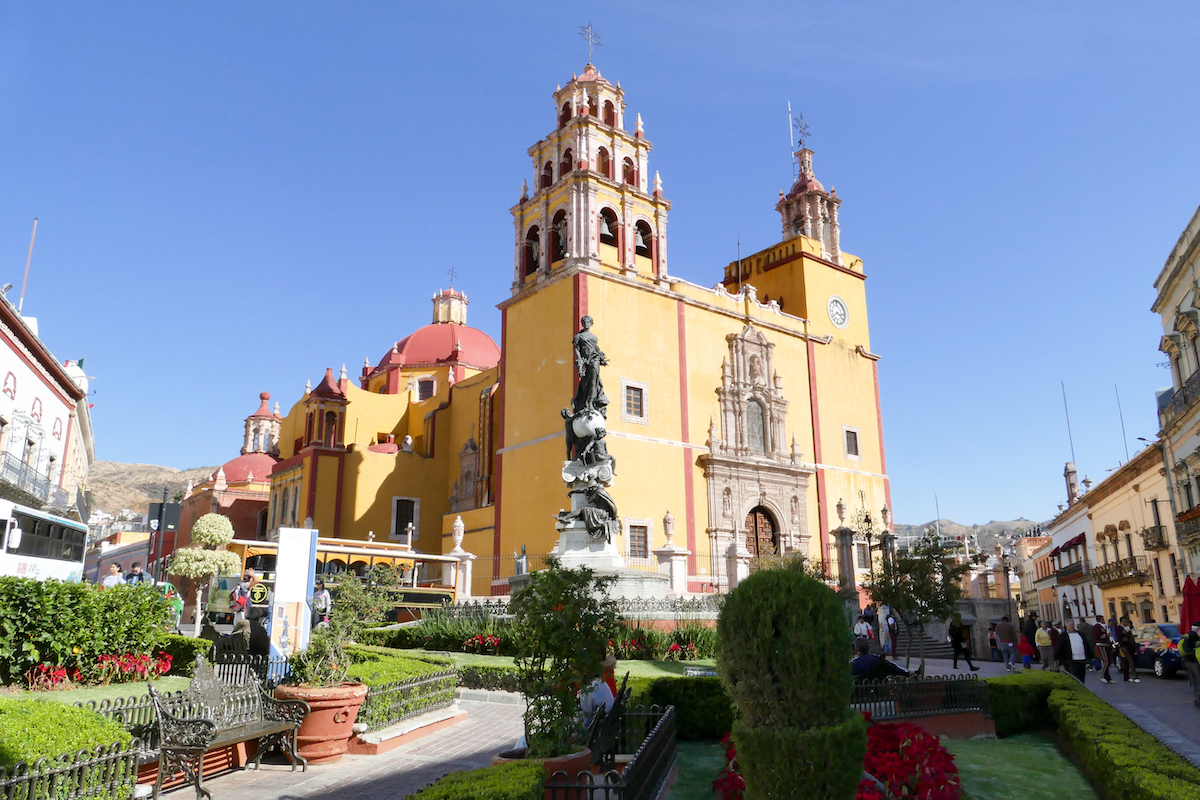 Guanajuato, Zentrum, Kathedrale am Plaza de la Paz