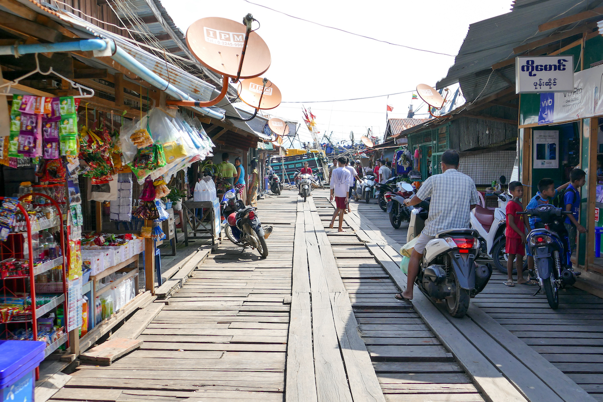 Kawthaung, exotische Atmosphaere im alten Hafenviertel