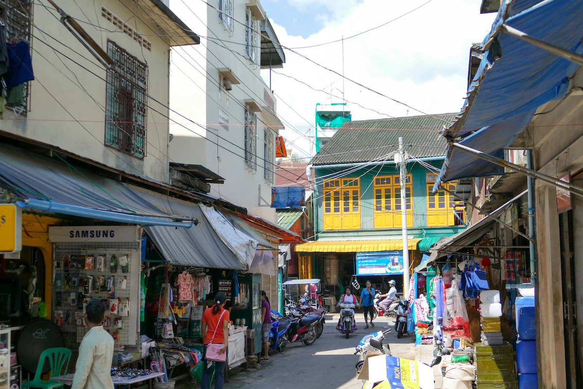 Kawthaung, im Marktviertel