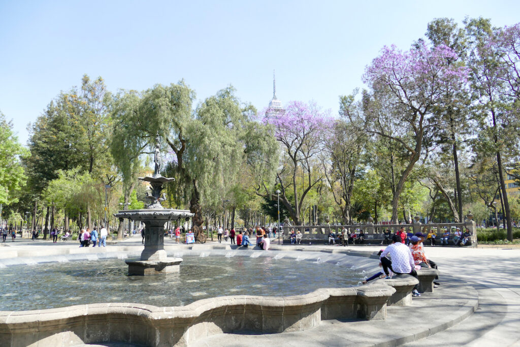 Mexico City, Alameda Central, der aelteste Park der Stadt