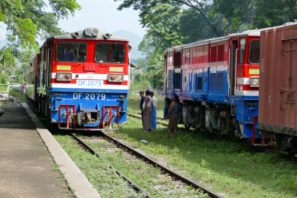 Myanmar, Pyin U Lwin, mit dem Zug zum Gokteik Viadukt
