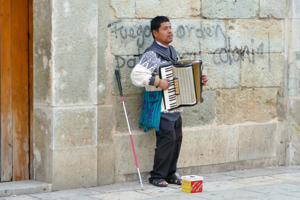 Oaxaca, Altstadt, die Armut ist sehr praesent