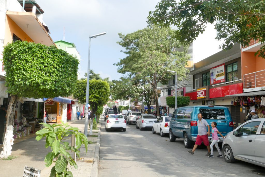 Palenque Stadt, die Haupteinkaufsstrasse