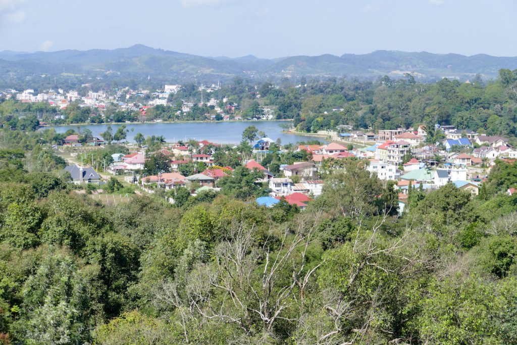 Pyin Oo Lwin, National Kandawgyi Botanical Gardens, Toller Blick vom Aussichtsturm