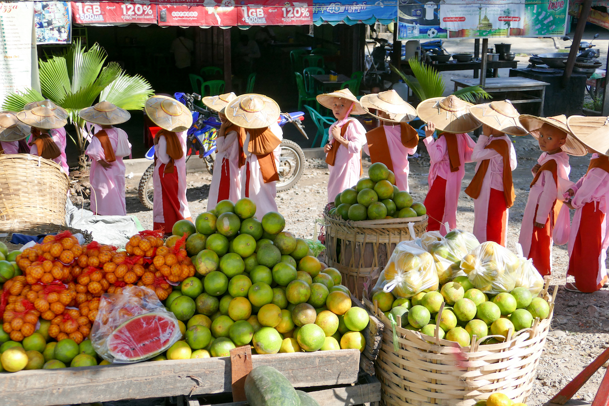 Shan State, Hsipaw, auf dem Morgenmarkt