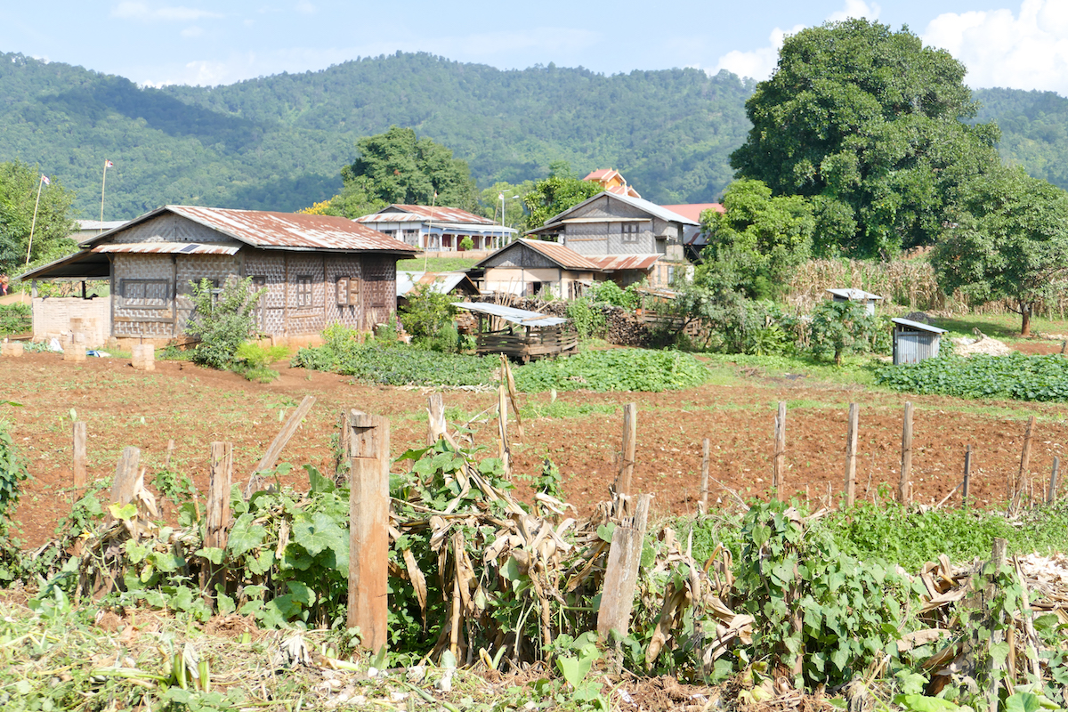 Shan State, Trekking, das Dorf Oomu