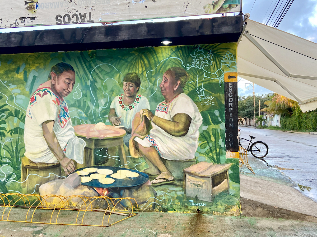 Tulum, in den Seitenstrassen findet sich viel Street Art